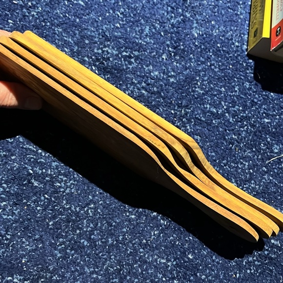 NWOT 4 Olive wood cheese boards - Picture 5 of 5